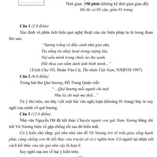 Đáp án và đề thi HSG Ngữ Văn 9 phòng GD&ĐT Thanh Hóa 2013-2014