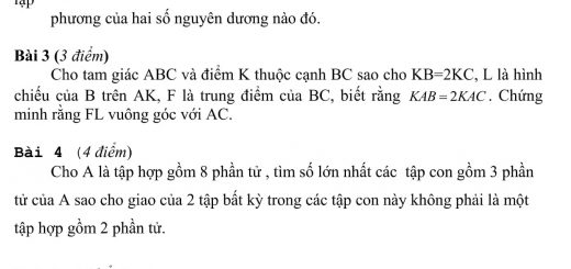 Đáp án và đề thi HSG toán 10 phòng GD&ĐT Thái Nguyên 2011-2012