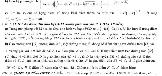 Đáp án và đề thi HSG Toán 12 sở GD&ĐT Bình Phước 2017-2018