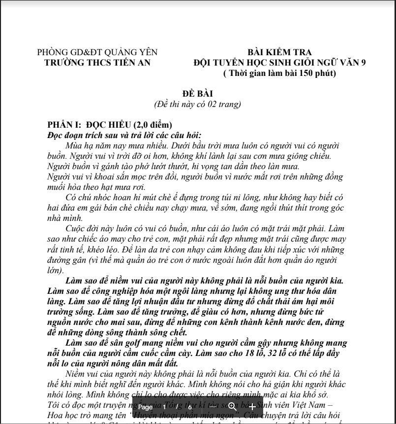 Đề luyện thi HSG lớp 9 môn Ngữ văn năm học 2021-2022 Phòng GD & ĐT Quảng Yên Trường TH&THCS Sông Khoai-3.