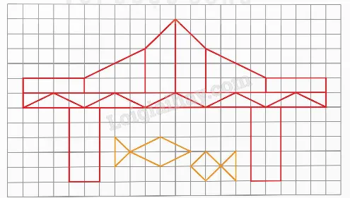 Vẽ hình theo mẫu và tô màu trang trí.