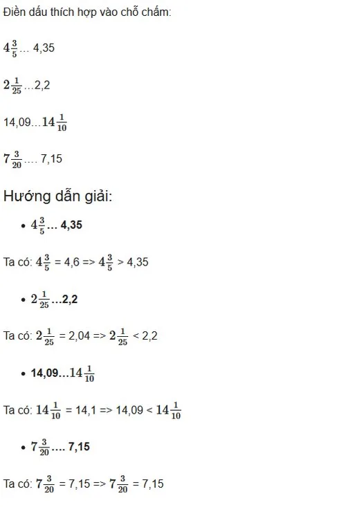 Giải Toán Lớp 5 Trang 72 Luyện Tập Chung: Hướng Dẫn Chi Tiết Phương Pháp Và Lời Giải Các Bài Tập