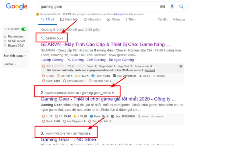 Tìm Phantom keyword bằng cách tận dụng các website lớn