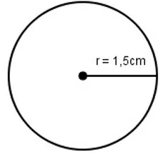 Vẽ hình tròn bán kính 1.5cm trong vở bài tập toán lớp 5 trang 10