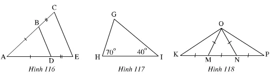 Giải Bài 47 trang 127 SGK Toán lớp 7: Nhận dạng tam giác cân và tam giác đều