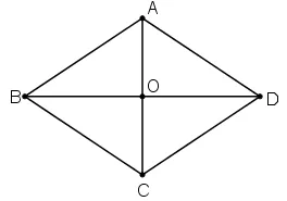 Minh họa bước 1 cho bài toán tính cạnh hình thoi