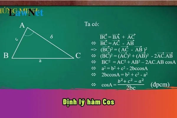 Định Lý Hàm Cos Trong Tam Giác Thường: Công Thức, Chứng Minh Và Ứng Dụng Chi Tiết