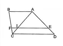 Định lý Talet trong hình thang lớp 8, minh họa tỉ lệ đoạn thẳng trên hai cạnh bên