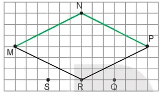 Đáp án ghép hình thoi từ bốn điểm M N P R giải toán lớp 4 trang 108