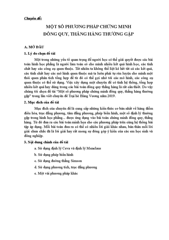 Chứng Minh Định Lý Ceva: Công Cụ Quyết Định Cho Bài Toán Đồng Quy Trong Hình Học Phẳng