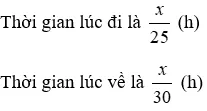 Đổi 20 phút thành 1/3 giờ khi giải toán bằng cách lập phương trình