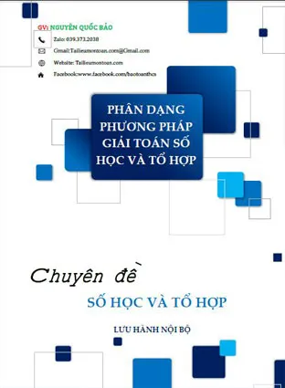 Sơ đồ phân loại các phương pháp giải toán tổ hợp và số học nâng cao