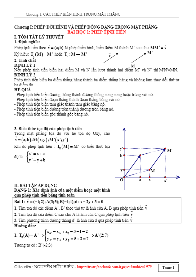 Giải Toán Lớp 11 Hình Học: Tuyển Tập Chuyên Đề Phép Biến Hình Toàn Diện