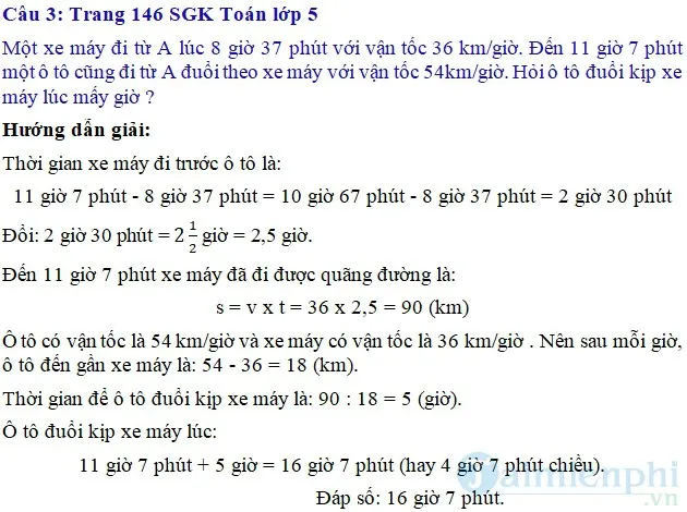Hướng dẫn giải toán lớp 5 trang 145 146 các bài tập luyện tập chung