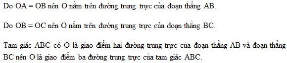Hình minh họa đường trung trực của đoạn thẳng trong bài giải toán lớp 7 trang 115