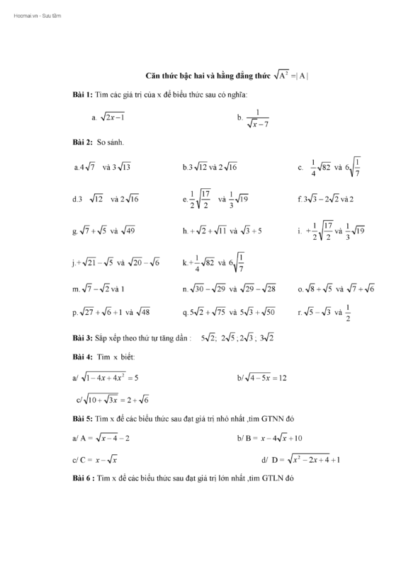 Giải Toán Căn Thức Bậc Hai và Hằng Đẳng Thức: Phương Pháp Chuyên Sâu và Bài Tập Thực Hành