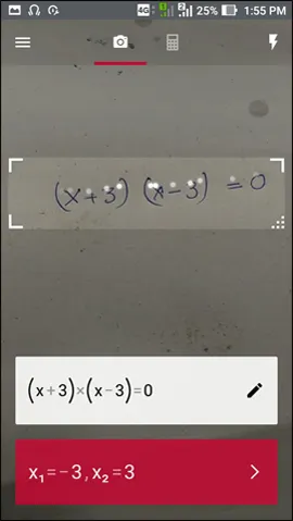 Chi tiết các bước giải toán trên PhotoMath