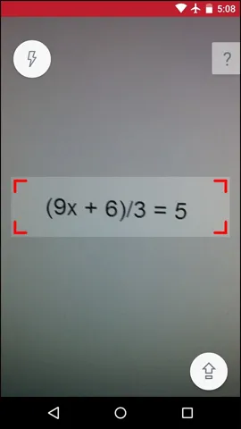 Kết quả giải toán nhanh trên PhotoMath