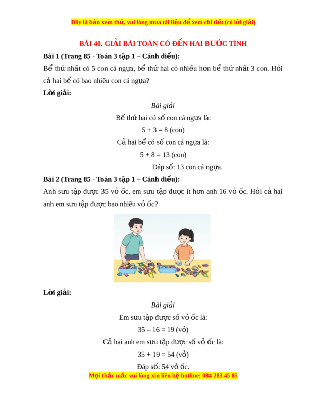 Hướng Dẫn Giải Toán Lớp 4 Sách Giáo Khoa Trang 85 Chi Tiết