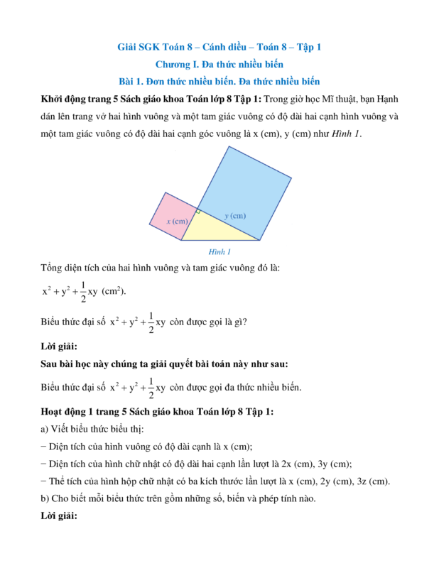 Toán 8 Cánh Diều: Hình Chữ Nhật