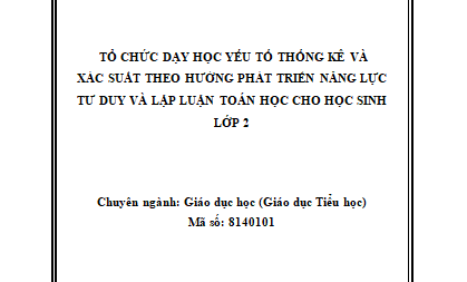 Dạy Học Giải Toán Ở Tiểu Học: Nâng Cao Năng Lực Tư Duy Cho Học Sinh