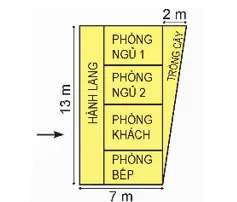 Bản vẽ thiết kế nhà trên mảnh đất hình thang vuông