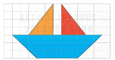 Hình con thuyền trên lưới ô vuông