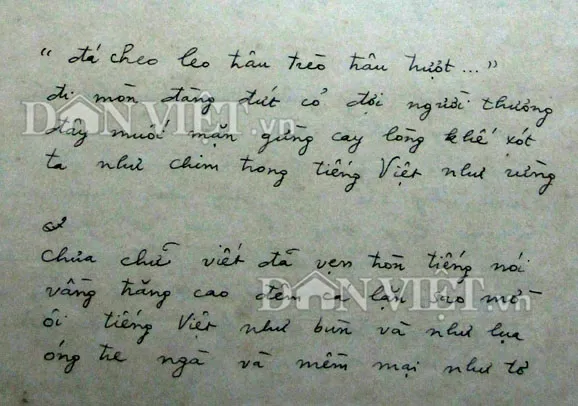 doc quyen: tiet lo ban thao bai tho “tieng viet” cua luu quang vu hinh anh 2