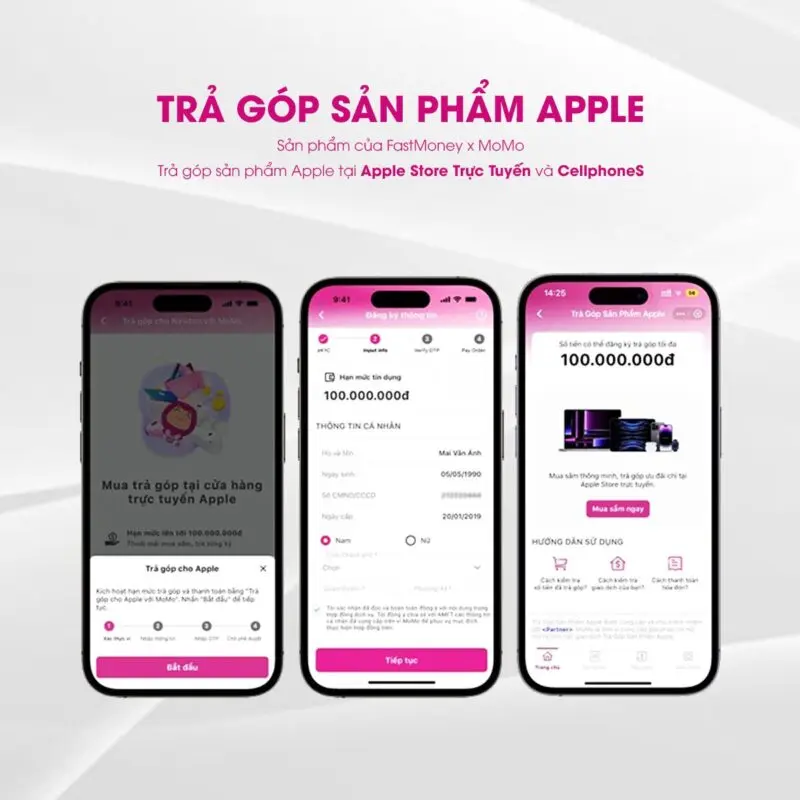 Hướng Dẫn Chi Tiết Về Chương Trình Trả Góp Hàng Tháng Với MoMo Khi Mua Sản Phẩm Apple Chính Hãng