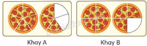 Hai khay bánh A và B