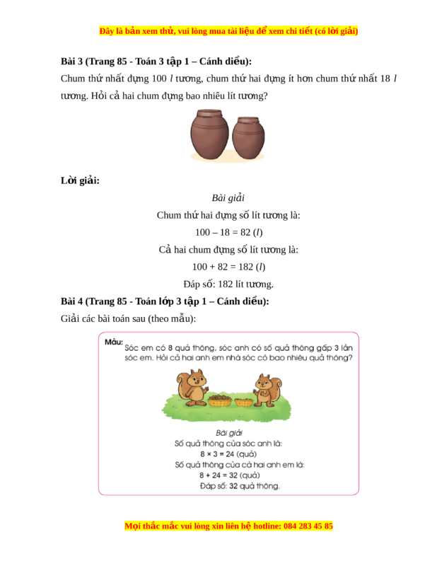 Giải Toán Lớp 3 Trang 40: Bài Tập Đầy Đủ Theo Sách Giáo Khoa