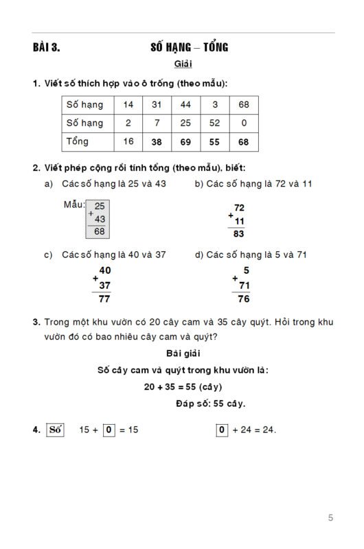 Bài Giải Toán Lớp 2 Tập 2 Kết Nối Tri Thức