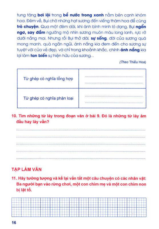 Vở Bài Tập Tiếng Việt Lớp 4 Trang 63: Hướng Dẫn Viết Đoạn Văn Tưởng Tượng Chi Tiết