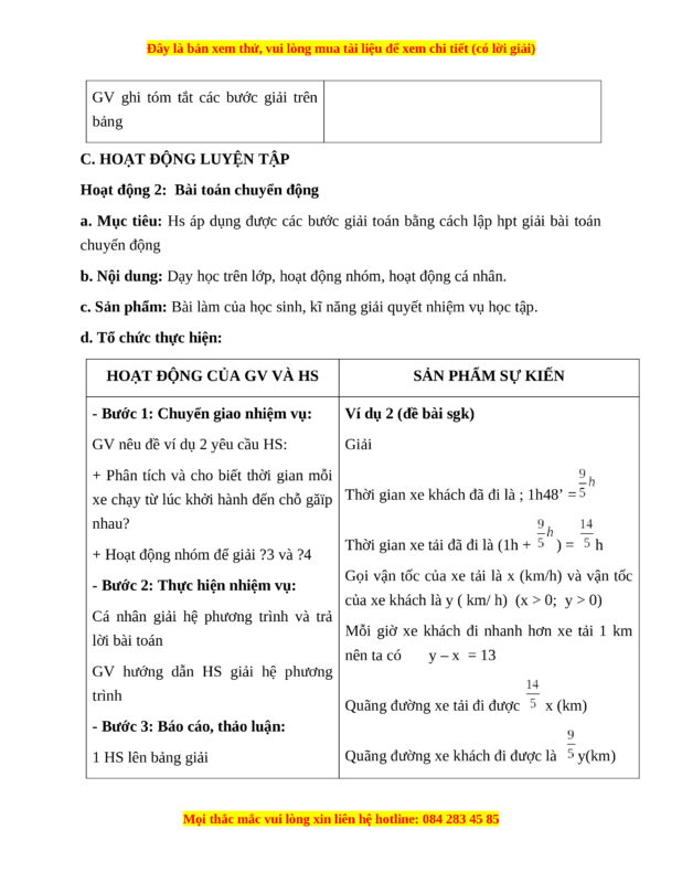 Phương Pháp Giải Bài Toán Bằng Cách Lập Hệ Phương Trình Lớp 9 Chi Tiết