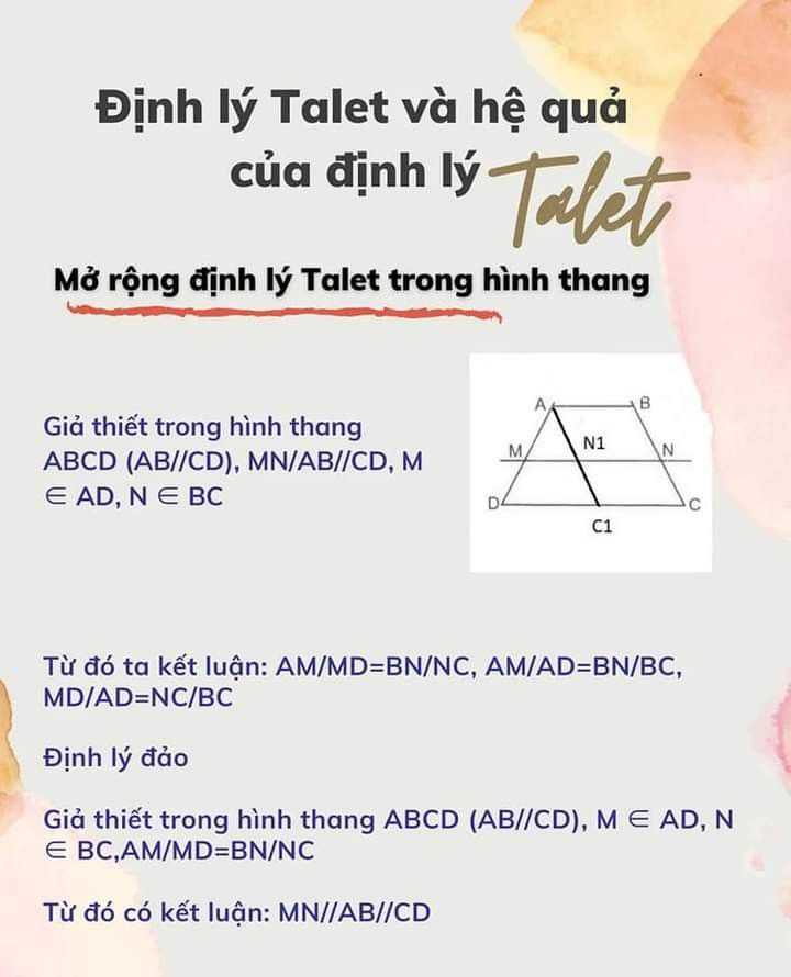 Định Lý Talet Trong Hình Thang: Kiến Thức Toàn Diện Và Ứng Dụng