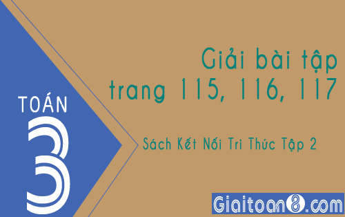 Giải Toán Lớp 3 Trang 115, 116, 117 Sách Kết Nối Tri Thức Tập 2