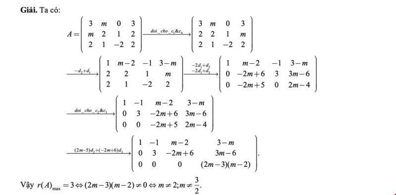 Hướng Dẫn Giải Toán Cao Cấp Với Ma Trận: Từ Cơ Bản Đến Nâng Cao