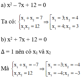 Giải Toán 9 Bài Hệ Thức Vi-ét và Ứng Dụng Chi Tiết