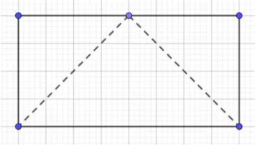 Một hình chữ nhật có chiều dài gấp đôi chiều rộng. hãy cắt và ghép