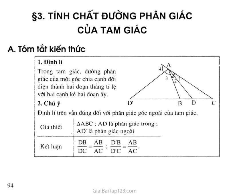 Định Lý Phân Giác Ngoài Trong Tam Giác: Kiến Thức Toàn Diện Và Ứng Dụng