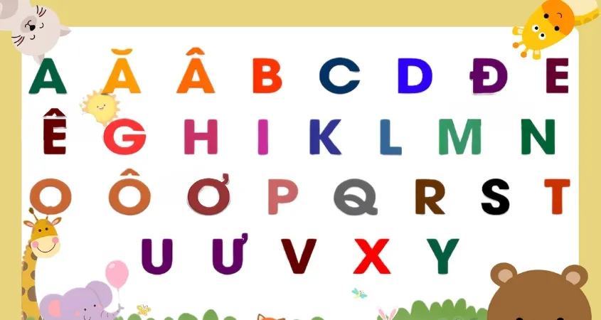 Mẫu bảng chữ cái in hoa