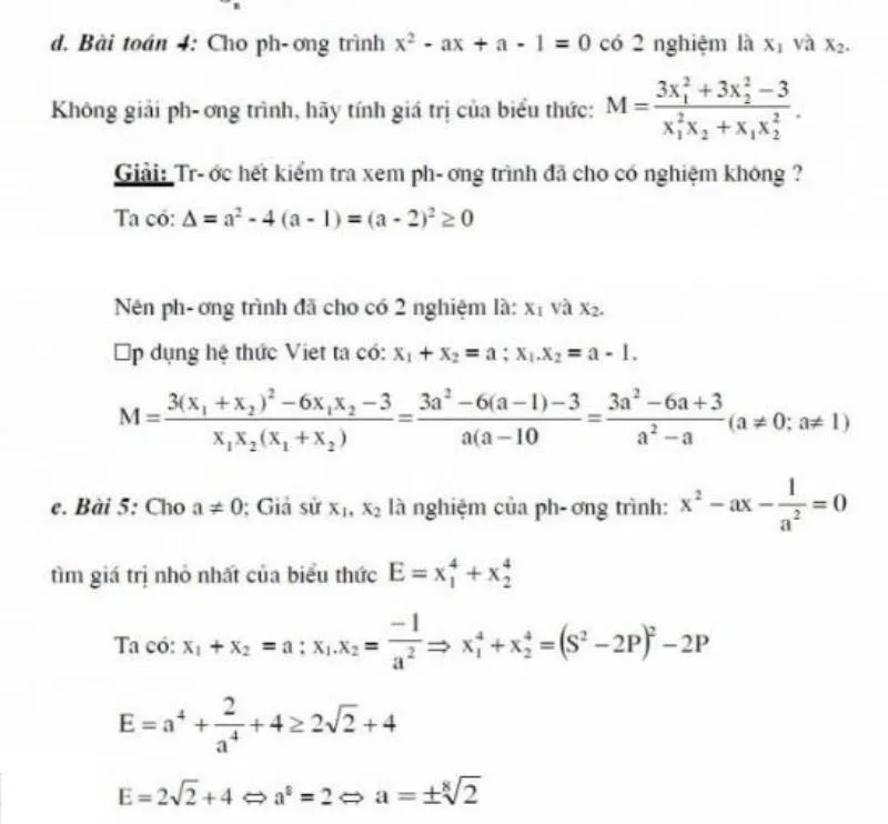 biểu thức đối xứng giữa các nghiệm 5