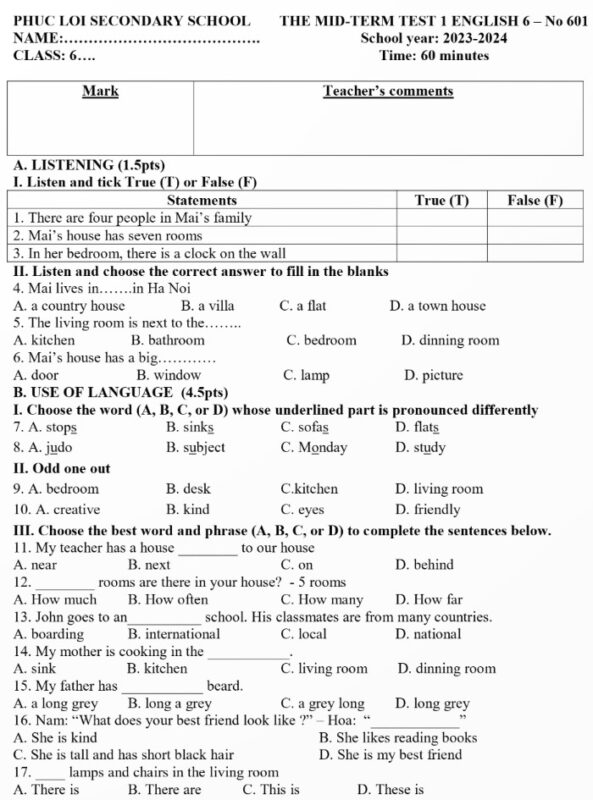 Đề Thi Giữa Học Kỳ 2 Lớp 4 Môn Tiếng Việt Năm 2014: Hướng Dẫn Chi Tiết Và Đáp Án Chuẩn