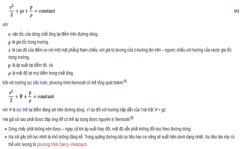 Định Luật Bernoulli: Nguyên Lý Nền Tảng Trong Cơ Học Chất Lưu Và Ứng Dụng Thực Tiễn