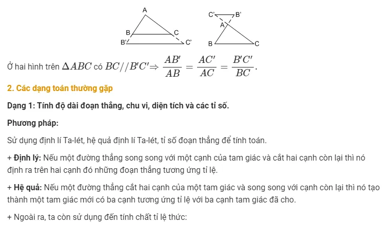Định lý Talet đảo và các hệ quả quan trọng trong toán học