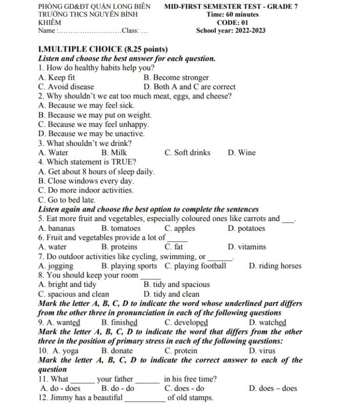 Đề Thi Giữa Học Kỳ 2 Lớp 4 Môn Tiếng Việt Năm 2014: Hướng Dẫn Chi Tiết Và Đáp Án Chuẩn