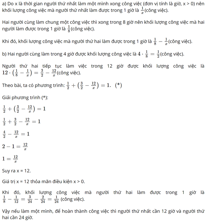 Giải Bài Tập 2.3 Trang 30 SGK Toán 9 Tập 1 – Kết Nối Tri Thức