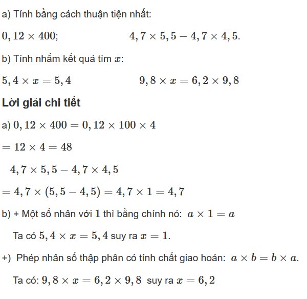 Giải Toán Lớp 5 Bài 3 Trang 62 SGK Toán Lớp 5