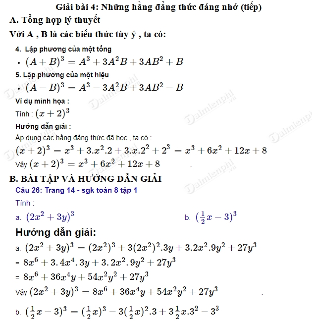 Giải Toán 8 SGK Trang 22 Chân Trời Sáng Tạo: Hướng Dẫn Chi Tiết & Áp Dụng Hằng Đẳng Thức