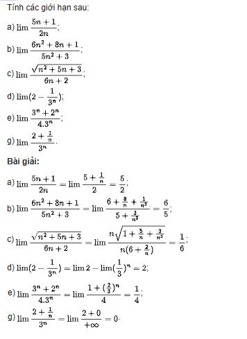 Giải Toán 11 Cánh Diều Bài 1: Giới Hạn Của Dãy Số
